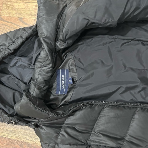 Lands end black winter long puffer - Picture 4 of 4